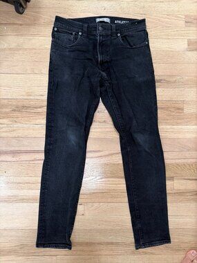 Madewell Athletic Slim Jeans Mens 32x32 Black Faded